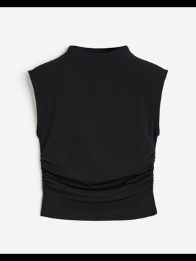 MOCK TURTLENECK CROP TOP - Medium